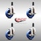 Service Caster 4 Inch 316SS Solid Poly Swivel 1-1/8 Inch Expanding Stem Caster Set Brake SCC SCC-SS316EX20S414-SPUS-TLB-118-4 - alternate 1